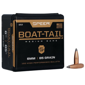 Speer Boat Tail 1213 .243 Cal 85 gr Jacketed Soft Point Boat-tail Bullets-100cnt Nexgen Outfitters Speer Boat Tail 1213 .243 Cal 85 gr Jacketed Soft Point Boat-tail Bullets-100cnt Nexgen Outfitters