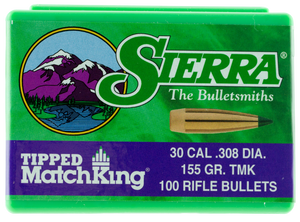 SSO31441 Sierra Tipped MatchKing 7755 .30 Cal 155 gr Poly Tipped Bullets-100cnt Nexgen Outfitters SSO31441 Sierra Tipped MatchKing 7755 .30 Cal 155 gr Poly Tipped Bullets-100cnt Nexgen Outfitters