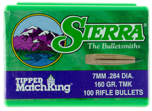 SSO31407 Sierra Tipped MatchKing 7660 7mm 160 gr Poly Tipped Bullets-100cnt Nexgen Outfitters