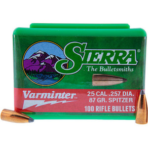 Sierra Varminter 1610 .25 Cal 87 gr SPT Bullets-100cnt Nexgen Outfitters Sierra Varminter 1610 .25 Cal 87 gr SPT Bullets-100cnt Nexgen Outfitters