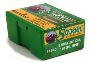 Sierra MatchKing 1740 6.5mm 140 gr HPBT Bullets-100cnt Nexgen Outfitter Sierra MatchKing 1740 6.5mm 140 gr HPBT Bullets-100cnt Nexgen Outfitter