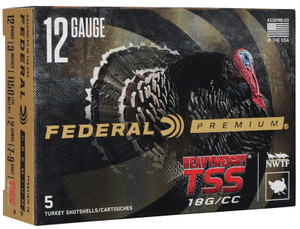 Federal Premium Heavyweight TSS 12 Gauge 3" 2oz #7 and #9 Shot 5rnd Turkey Shotgun Ammunition Nexgen Outfitters Federal Premium Heavyweight TSS 12 Gauge 3" 2oz #7 and #9 Shot 5rnd Turkey Shotgun Ammunition Nexgen Outfitters