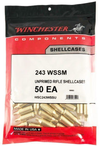 Winchester .243 WSSM Unprimed Rifle Brass 50cnt-WSC243WSSU Nexgen Outfitters Winchester .243 WSSM Unprimed Rifle Brass 50cnt-WSC243WSSU Nexgen Outfitters