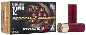 Federal Premium Person Defense 12 Gauge 2.75" Force X2 00 Buckshot 9 Pellets 10Rnd Shotgun Ammo Nexgen Outfitters Federal Premium Person Defense 12 Gauge 2.75" Force X2 00 Buckshot 9 Pellets 10Rnd Shotgun Ammo Nexgen Outfitters