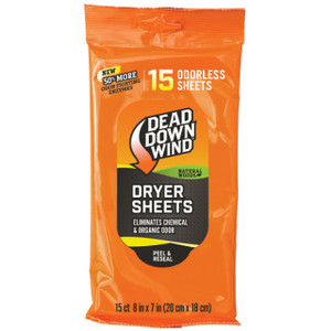 Dead Down Wind Dryer Sheets 15 Pack - Natural Woods Nexgen Outfitters