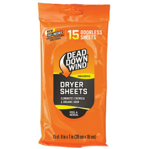 Dead Down Wind Dryer Sheets 15 Count Nexgen Outfitters Dead Down Wind Dryer Sheets 15 Count Nexgen Outfitters