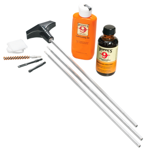 SH81212 Hoppes .22+ Caliber Pistol & Rifle Cleaning Kit with 3-Piece Aluminum Rod Nexgen Outfitters SH81212 Hoppes .22+ Caliber Pistol & Rifle Cleaning Kit with 3-Piece Aluminum Rod Nexgen Outfitters