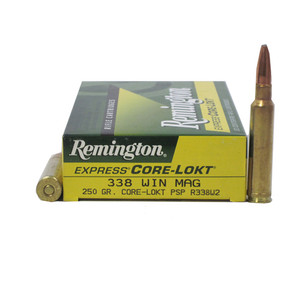 Remington Core-Lokt 338 Win Mag 250 gr PSP Rifle Ammunition 20 rds Nexgen Outfitters Remington Core-Lokt 338 Win Mag 250 gr PSP Rifle Ammunition 20 rds Nexgen Outfitters