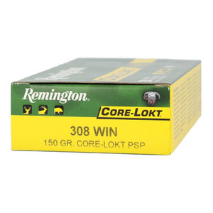 Remington Core-Lokt 308 Win 150 gr PSP Rifle Ammunition 20 rds Nexgen Outfitters Remington Core-Lokt 308 Win 150 gr PSP Rifle Ammunition 20 rds Nexgen Outfitters