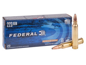 Federal Power-Shok .223 Remington 55gr Jacketed Soft Point 20Rnd Rifle Ammunition Nexgen Outfitters Federal Power-Shok .223 Remington 55gr Jacketed Soft Point 20Rnd Rifle Ammunition Nexgen Outfitters