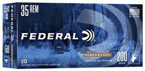 Federal Power-Shok .35 Remington 200gr Jacketed Soft Point 20Rnd Rifle Ammunition Nexgen Outfitters Federal Power-Shok .35 Remington 200gr Jacketed Soft Point 20Rnd Rifle Ammunition Nexgen Outfitters