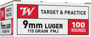 Winchester USA9MMVP 9mm Luger 115gr Full Metal Jacket 100 Rnd Handgun Ammunition Nexgen Outfitters Winchester USA9MMVP 9mm Luger 115gr Full Metal Jacket 100 Rnd Handgun Ammunition Nexgen Outfitters