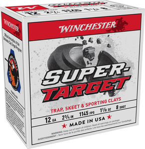 Winchester Ammo Super Target 12 Gauge 2.75" 1 1/8 oz 8 Shot Nexgen Outfitters Winchester Ammo Super Target 12 Gauge 2.75" 1 1/8 oz 8 Shot Nexgen Outfitters