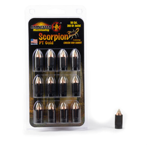 Jron Scorpion PT Gold 50 Cal Sabot 260gr .451 Diameter Polymer Tip Bullet Nexgen Outfitters Jron Scorpion PT Gold 50 Cal Sabot 260gr .451 Diameter Polymer Tip Bullet Nexgen Outfitters