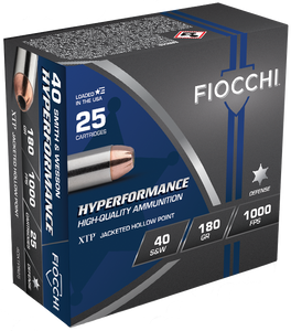 Fiocchi Hyperformance Defense .40 S&W 180gr Extreme Terminal Performance Hollow 25Rnd Handgun Ammunition Nexgen Outfitters Fiocchi Hyperformance Defense .40 S&W 180gr Extreme Terminal Performance Hollow 25Rnd Handgun Ammunition Nexgen Outfitters