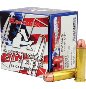 Hornady American Gunner .357 Magnum 125gr XTP 25Rnd Handgun Ammunition Nexgen Outfitters Hornady American Gunner .357 Magnum 125gr XTP 25Rnd Handgun Ammunition Nexgen Outfitters