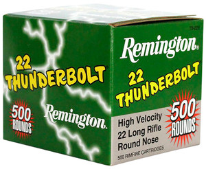 Remington .22LR Thunderbolt Round Nose 40 GR Per 500 Nexgen Outfitters Remington .22LR Thunderbolt Round Nose 40 GR Per 500 Nexgen Outfitters