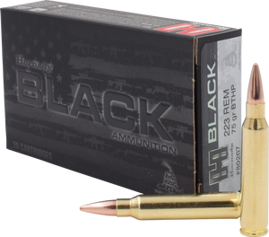 NXSH22877 Hornady BLACK .223 75gr BTHP 20Rnd Rifle Ammunition Nexgen Outfitters NXSH22877 Hornady BLACK .223 75gr BTHP 20Rnd Rifle Ammunition Nexgen Outfitters