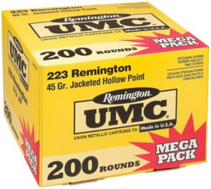 Remington UMC .223 Remington 45gr Jacketed Hollow Point 200Rnd Rifle Ammunition Nexgen Outfitters Remington UMC .223 Remington 45gr Jacketed Hollow Point 200Rnd Rifle Ammunition Nexgen Outfitters