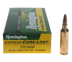 Remington Core-Lokt 270 WSM 130 gr PSP Rifle Ammunition 20 rds Nexgen Outfitters Remington Core-Lokt 270 WSM 130 gr PSP Rifle Ammunition 20 rds Nexgen Outfitters