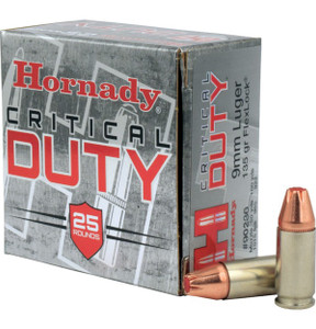 Hornady Critical Duty 9mm Luger 135gr FlexLock 25Rnd Handgun Ammunition Nexgen Outfitters Hornady Critical Duty 9mm Luger 135gr FlexLock 25Rnd Handgun Ammunition Nexgen Outfitters