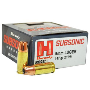Hornady Subsonic 9mm Luger 147gr XTP 25Rnd Handgun Ammunition Nexgen Outfitters Hornady Subsonic 9mm Luger 147gr XTP 25Rnd Handgun Ammunition Nexgen Outfitters