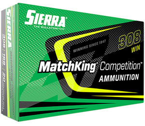 SH145622 Sierra MatchKing Competition 308 Win 168gr 20Rnd Rifle Ammunition Nexgen Outfitters SH145622 Sierra MatchKing Competition 308 Win 168gr 20Rnd Rifle Ammunition Nexgen Outfitters