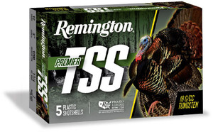 Remington Premier TSS 12 Gauge 3" 1 3/4oz #7 Shot 5Rnd Turkey Shotgun Ammunition Nexgen Outfitters Remington Premier TSS 12 Gauge 3" 1 3/4oz #7 Shot 5Rnd Turkey Shotgun Ammunition Nexgen Outfitters