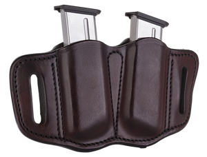 SH112427 1791 Gunleather Double Mag OWB Holster Leather - Signature Brown Nexgen Outfitters SH112427 1791 Gunleather Double Mag OWB Holster Leather - Signature Brown Nexgen Outfitters