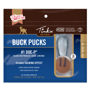 Tinks #1 Doe-P Buck Puck Scent Hanger - 3 Pk. Tinks #1 Doe-P Buck Puck Scent Hanger - 3 Pk.