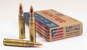 Frontier Cartridge 5.56 NATO 62gr Full Metal Jacket 20Rnd Rifle Ammunition Frontier Cartridge 5.56 NATO 62gr Full Metal Jacket 20Rnd Rifle Ammunition