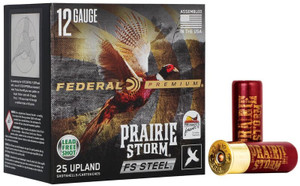 Federal Premium Prairie Storm 12 Gauge 1-1/8 oz Non-Toxic Steel Shot 25Rnd Shotgun Ammo Nexgen Outfitters Federal Premium Prairie Storm 12 Gauge 1-1/8 oz Non-Toxic Steel Shot 25Rnd Shotgun Ammo Nexgen Outfitters