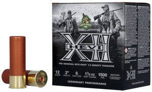 Hevi-Shot Hevi-XII 12 Gauge 3" 1 1/8 Oz. Non-Toxic 12 density #6 Shot 25Rnd Ammunition Nexgen Outfitters Hevi-Shot Hevi-XII 12 Gauge 3" 1 1/8 Oz. Non-Toxic 12 density #6 Shot 25Rnd Ammunition Nexgen Outfitters