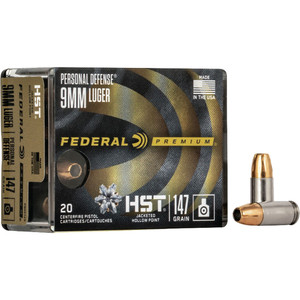 SH32110 Federal Premium Personal Defense 9mm Luger 147gr HST Jacketed Hollow Point 20Rnd Handgun Ammo Nexgen Outfitters SH32110 Federal Premium Personal Defense 9mm Luger 147gr HST Jacketed Hollow Point 20Rnd Handgun Ammo Nexgen Outfitters