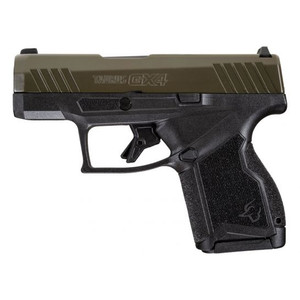 SH140554 Taurus GX4 Micro Compact 9mm Black/Green Semi-Auto Pistol Nexgen Outfitters SH140554 Taurus GX4 Micro Compact 9mm Black/Green Semi-Auto Pistol Nexgen Outfitters