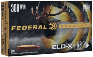 Federal Premium 308 Winchester 178 Grain Hornady ELD-X Polymer Tip 20Rnd Rifle Ammo Nexgen Outfitters Federal Premium 308 Winchester 178 Grain Hornady ELD-X Polymer Tip 20Rnd Rifle Ammo Nexgen Outfitters