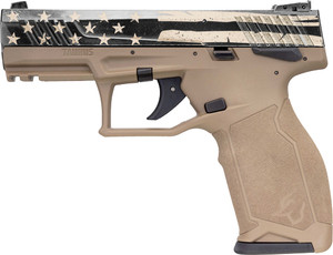 Taurus TX22 Full Size 22 LR 16+1 4.10" FDE Distressed US Flag Semi-Auto Pistol Taurus TX22 Full Size 22 LR 16+1 4.10" FDE Distressed US Flag Semi-Auto Pistol