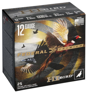 Federal Premium Hi-Bird 12 Gauge 2-3/4" #5 1.25oz 25Rnd Shotgun Ammo Nexgen Outfitters Federal Premium Hi-Bird 12 Gauge 2-3/4" #5 1.25oz 25Rnd Shotgun Ammo Nexgen Outfitters