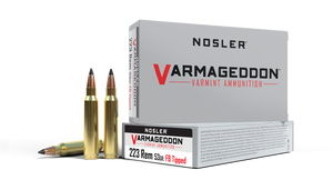 Nosler Varmageddon 223 Remington 53 Grain Polymer Tip Flat Base 20Rnd Rifle Ammo Nexgen Outfitters Nosler Varmageddon 223 Remington 53 Grain Polymer Tip Flat Base 20Rnd Rifle Ammo Nexgen Outfitters