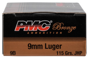 PMC Bronze 9mm Luger 115 gr Jacketed Hollow Point (JHP) 50Rnd Handgun Ammo Nexgen Outfitters PMC Bronze 9mm Luger 115 gr Jacketed Hollow Point (JHP) 50Rnd Handgun Ammo Nexgen Outfitters