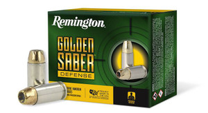 Remington Golden Saber Defense 40 S&W 165 Grain Brass Jacketed Hollow Point 20Rnd Handgun Ammo Nexgen Outfitters Remington Golden Saber Defense 40 S&W 165 Grain Brass Jacketed Hollow Point 20Rnd Handgun Ammo Nexgen Outfitters