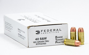 Federal Range Target Practice .40 S&W 180gr Full Metal Jacket 50Rnd Handgun Ammo Nexgen Outfitters Federal Range Target Practice .40 S&W 180gr Full Metal Jacket 50Rnd Handgun Ammo Nexgen Outfitters