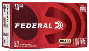 Federal Champion .40 S&W 180gr FMJ 50Rnd Handgun Ammo Nexgen Outfitters Federal Champion .40 S&W 180gr FMJ 50Rnd Handgun Ammo Nexgen Outfitters