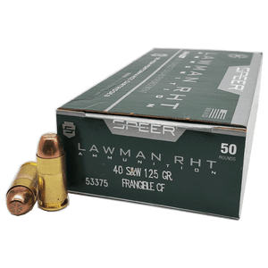 Speer Lawman RHT .40 S&W 125gr Frangible 50Rnd Handgun Ammo Nexgen Outfitters Speer Lawman RHT .40 S&W 125gr Frangible 50Rnd Handgun Ammo Nexgen Outfitters