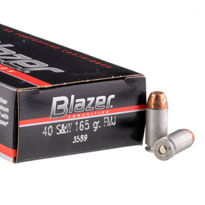 CCI Blazer Ammunition 40 S&W 165gr Total Metal Jacket 50Rnd Handgun Ammo Nexgen Outfitters CCI Blazer Ammunition 40 S&W 165gr Total Metal Jacket 50Rnd Handgun Ammo Nexgen Outfitters