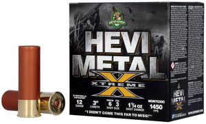 Hevi-Shot Hevi-Metal Xtreme Waterfowl 12 Gauge 3" #3/#6 25Rnd Steel and Tungsten Shotgun Ammo Nexgen Outfitters Hevi-Shot Hevi-Metal Xtreme Waterfowl 12 Gauge 3" #3/#6 25Rnd Steel and Tungsten Shotgun Ammo Nexgen Outfitters