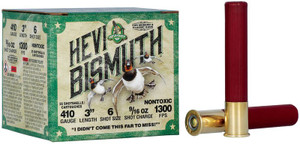 Hevi-Shot Hevi-Bismuth .410 Gauge 3" #6 25Rnd Shotgun Ammo Nexgen Outfitters Hevi-Shot Hevi-Bismuth .410 Gauge 3" #6 25Rnd Shotgun Ammo Nexgen Outfitters