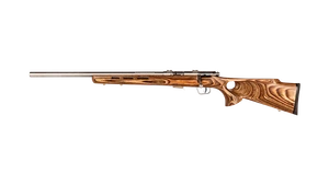 Savage Arms 93R17-BTVLSS LH 17 HMR 5+1 21" SS/Natural Brown Bolt Action Rifle Nexgen Outfitters