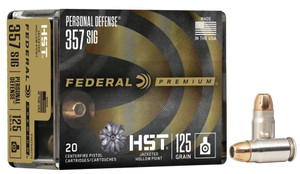 Federal Premium Personal Defense 357 Sig 125gr Federal HST Jacketed Hollow Point 20Rnd Handgun Ammo Nexgen Outfitters Federal Premium Personal Defense 357 Sig 125gr Federal HST Jacketed Hollow Point 20Rnd Handgun Ammo Nexgen Outfitters