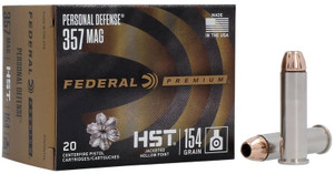 Federal Premium Personal Defense 357 Magnum 154gr Federal HST Jacketed Hollow Point 20Rnd Handgun Ammo Nexgen Outfitters Federal Premium Personal Defense 357 Magnum 154gr Federal HST Jacketed Hollow Point 20Rnd Handgun Ammo Nexgen Outfitters